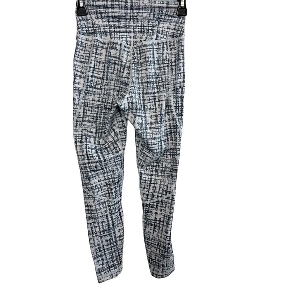 P'TULA High Rise Gray Print Leggings Skinny Leg Athletic Pants Gym Workout Small - Picture 7 of 16